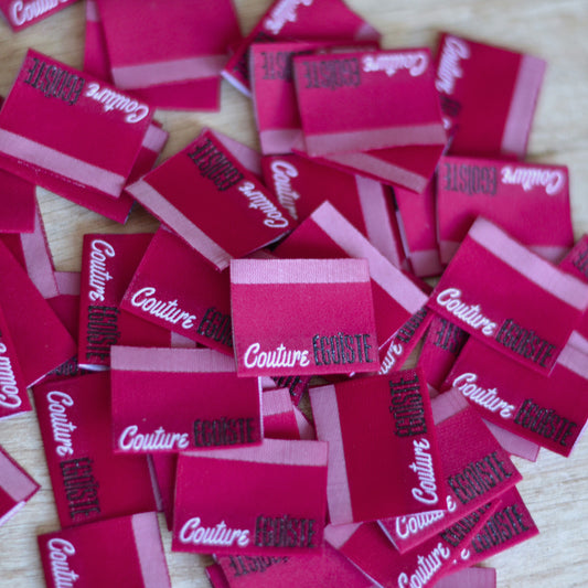 Kit Mini Étiquettes - Couture égoïste - bordeau