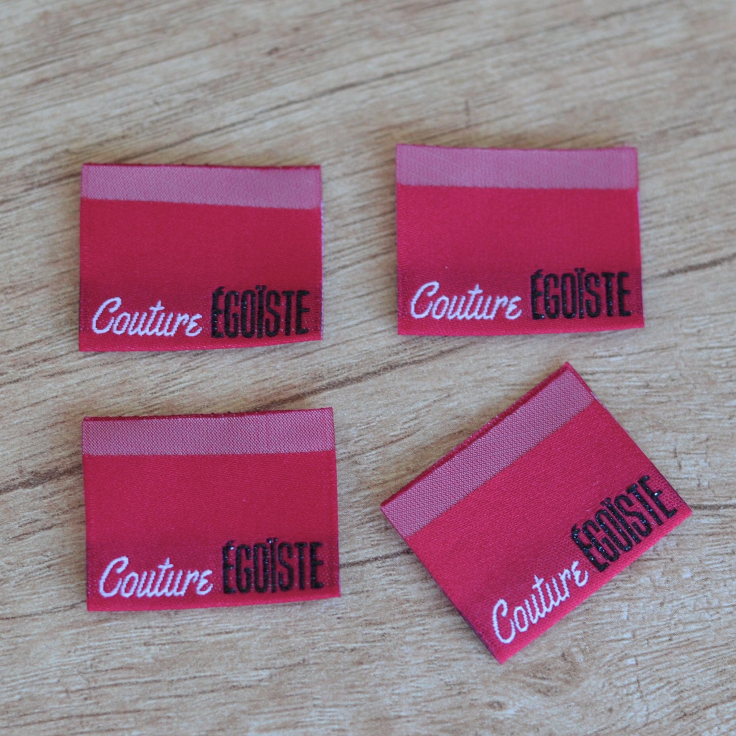Kit Mini Étiquettes - Couture égoïste - bordeau