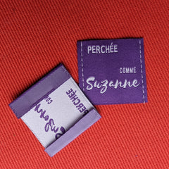 Étiquettes à coudre - Perchée COMME Suzanne