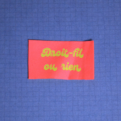 Étiquettes à coudre - "Fluo"