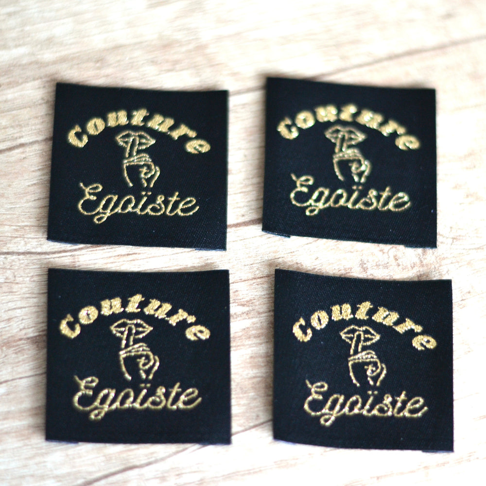 Étiquettes à coudre - “Couture Égoïste” – Doré