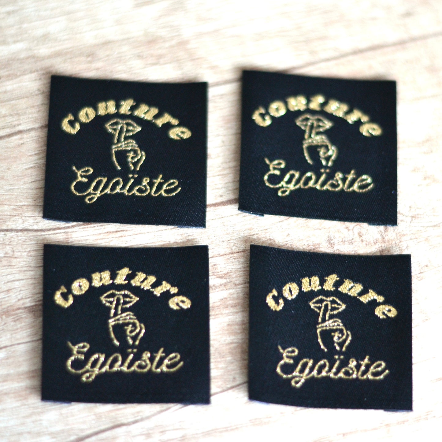 Étiquettes à coudre - “Couture Égoïste” – Doré