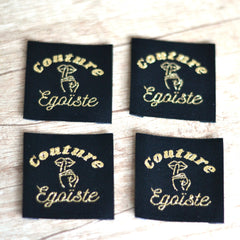 Étiquettes à coudre - “Couture Égoïste” – Doré
