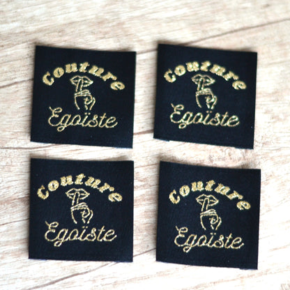 Étiquettes à coudre - “Couture Égoïste” – Doré