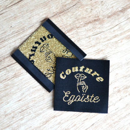 Étiquettes à coudre - “Couture Égoïste” – Doré
