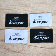 Kit étiquettes - Preuve d'amour
