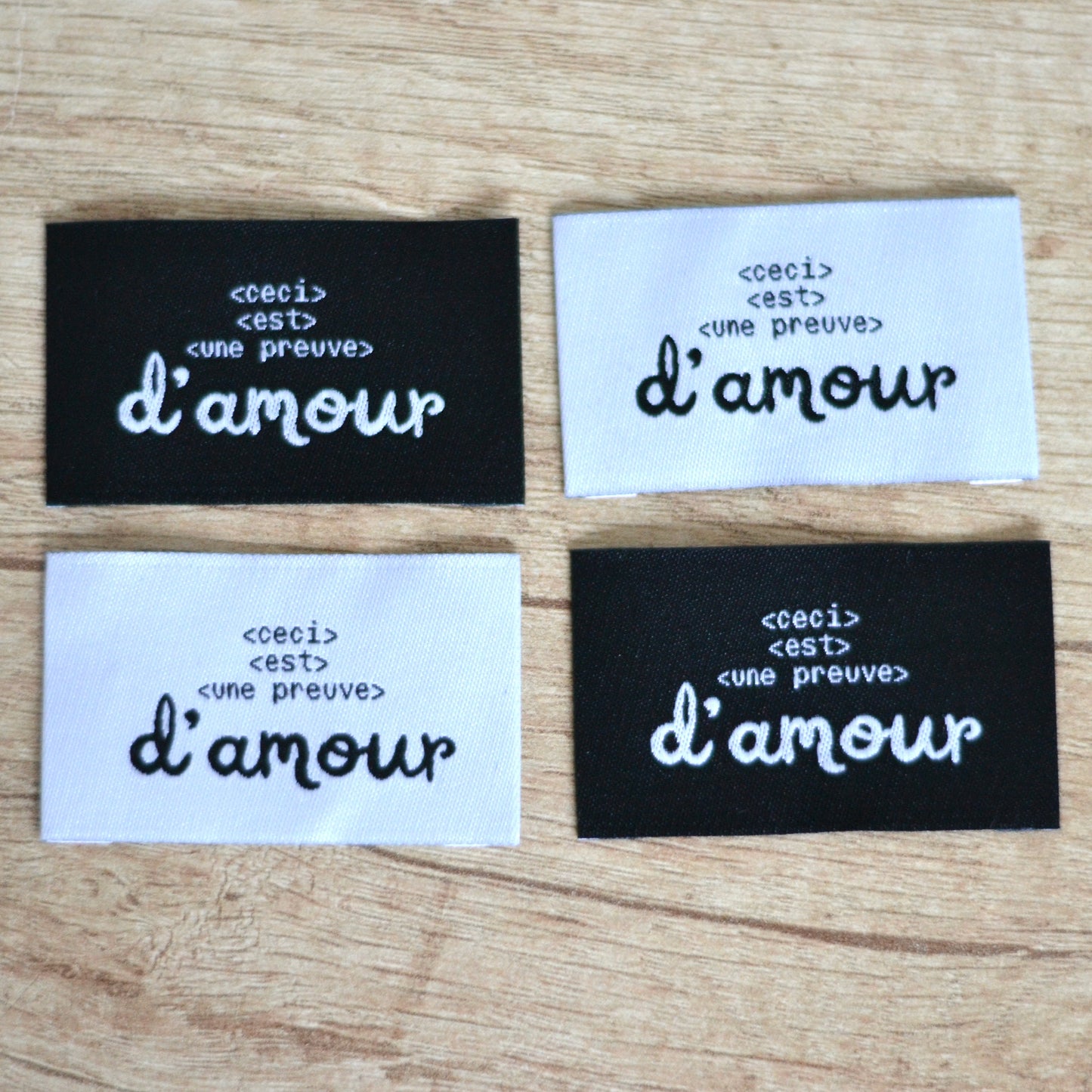 Kit étiquettes - Preuve d'amour