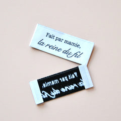 Kit d’étiquettes - Fait par mamie, la reine du fil 👑