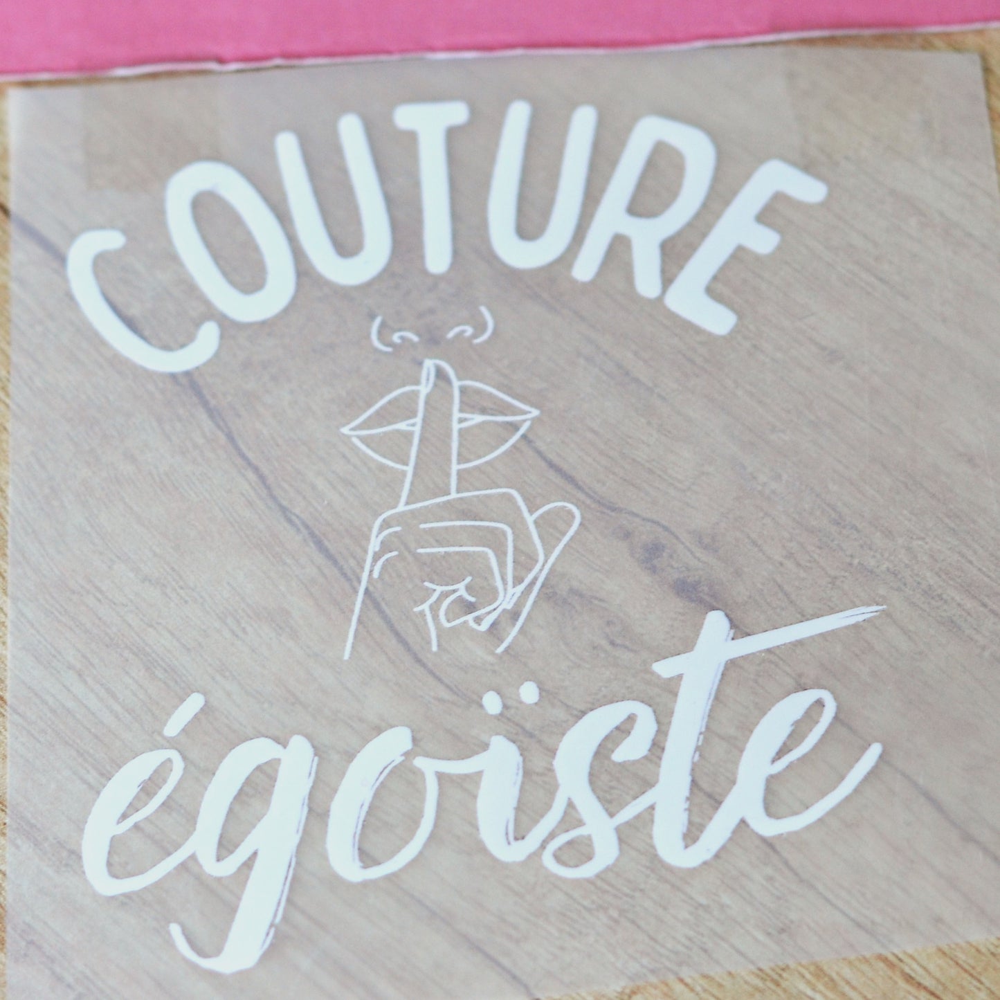 Transferts thermocollants - Couture égoïste blanc