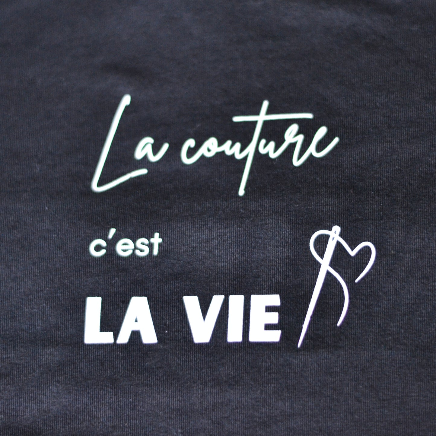 Transferts thermocollants - La couture c'est la vie! blanc