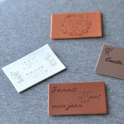 Jacrons/Etiquettes simili cuir - Assortiment