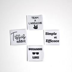 Étiquettes à coudre - Basic White
