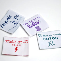 Étiquettes à coudre - CouturExpressions  ! 😂