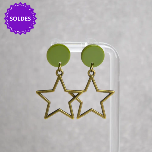 Boucles d'oreilles - Étoiles Army