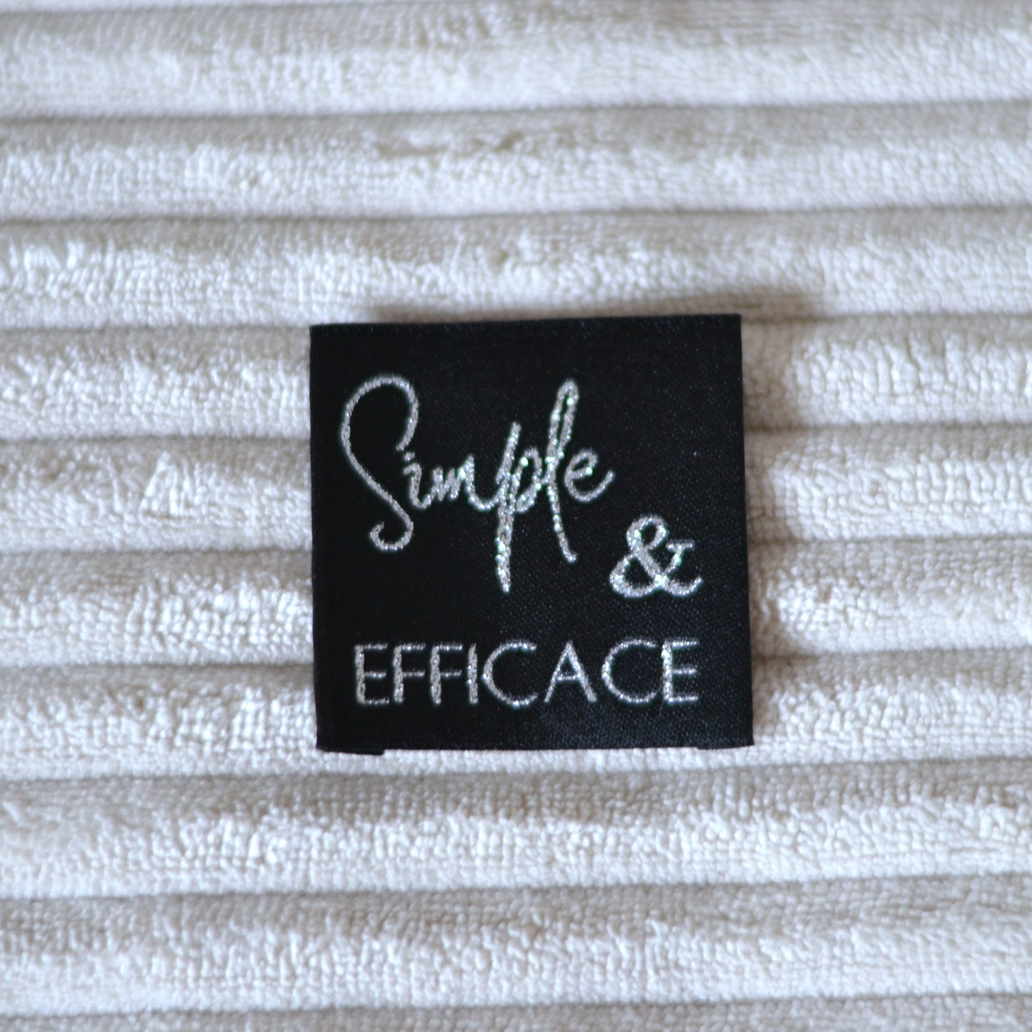Étiquettes tissées « Simple & Efficace » – Édition revisitée