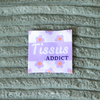 Étiquettes tissées « Tissus Addict » – Édition revisitée