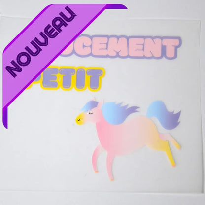 Transferts Thermocollants Doucement Petit Poney X2 Transfert